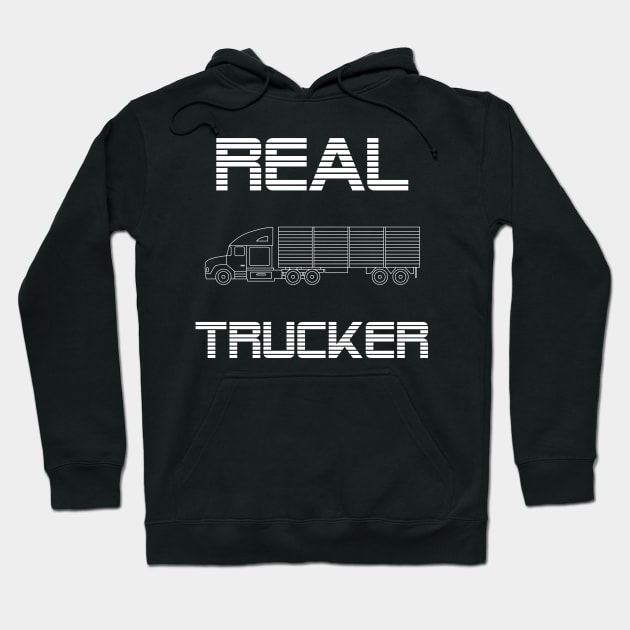 Im a real Trucker Hoodie by Imutobi